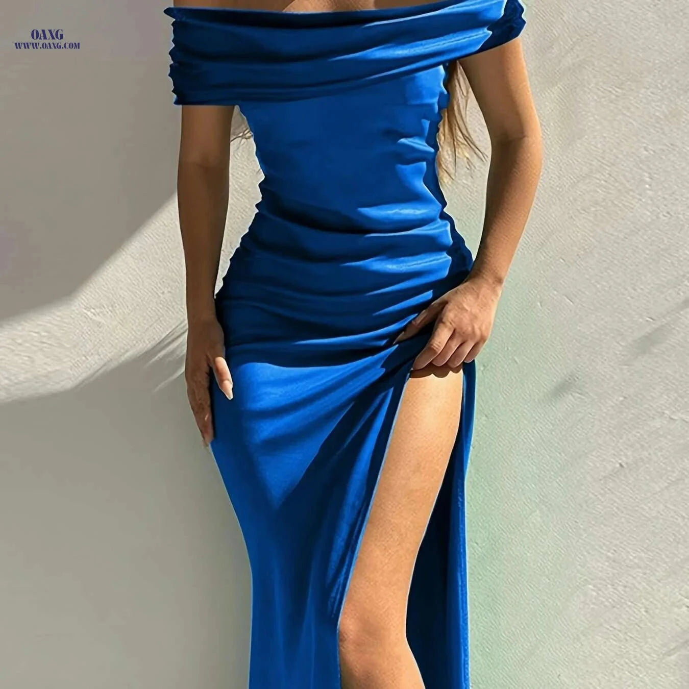 Elegant Strapless Mermaid Evening Gown - Fit and Flare Design   OAXG Brick Red / S