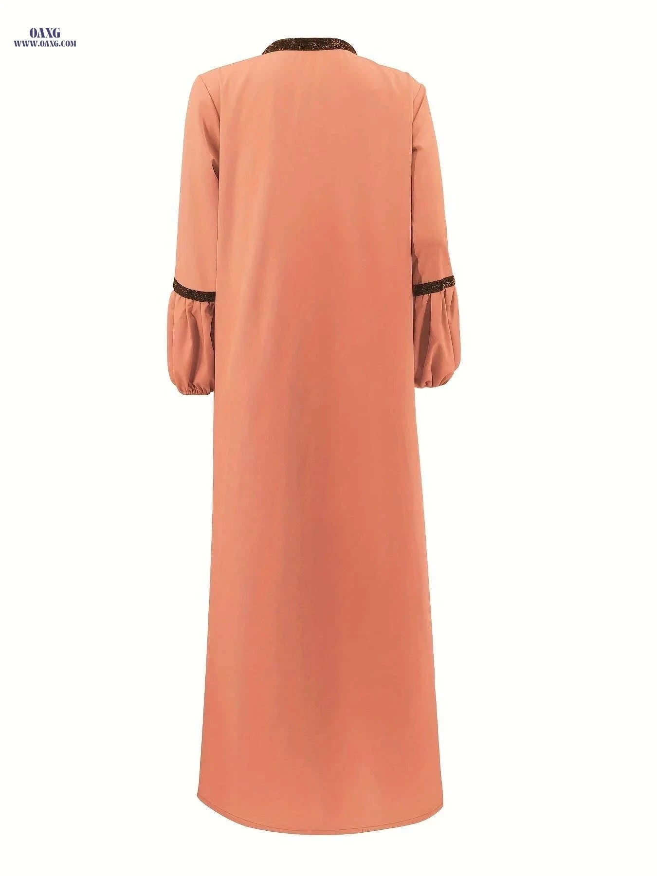 Elegant Two-Piece Abaya Set - Ruffle Tank Dress & Cardigan   OAXG 