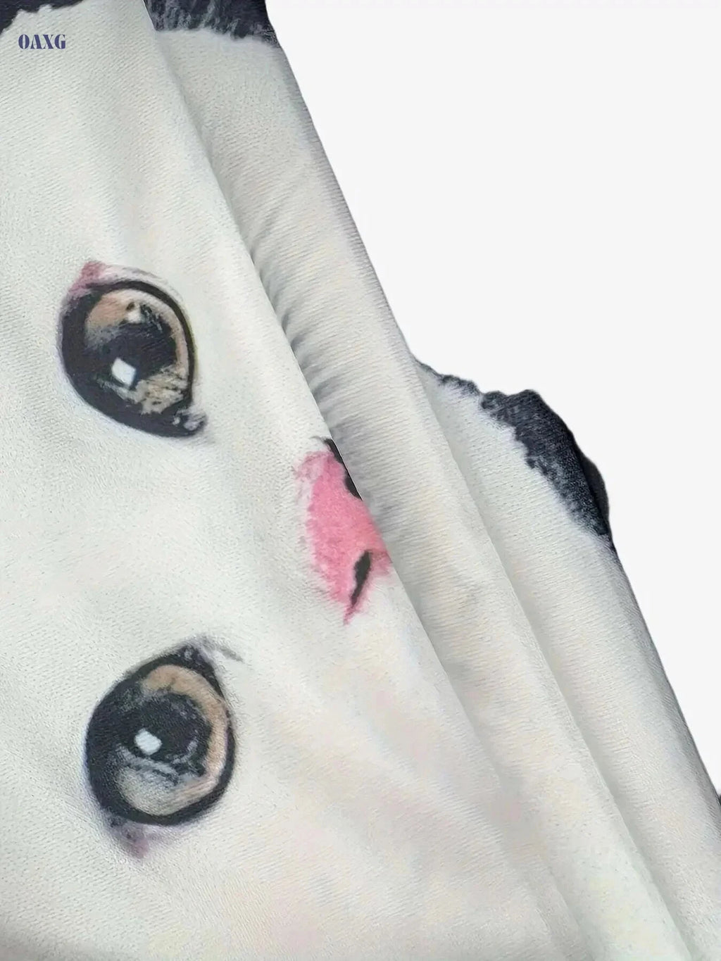 Elegant V-Neck Cat Print Top - Stylish Long Sleeve T-Shirt for Women   OAXG Mixed Color / S