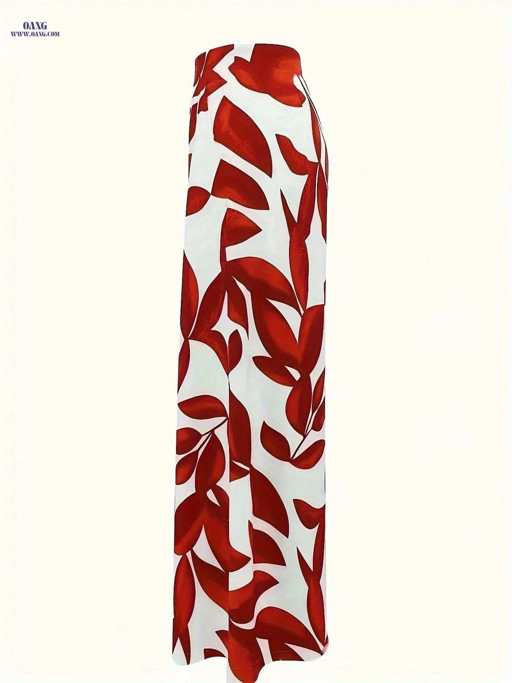 Elegant Western Style Wide Leg Pants - Comfortable Elastic Waist   OAXG 