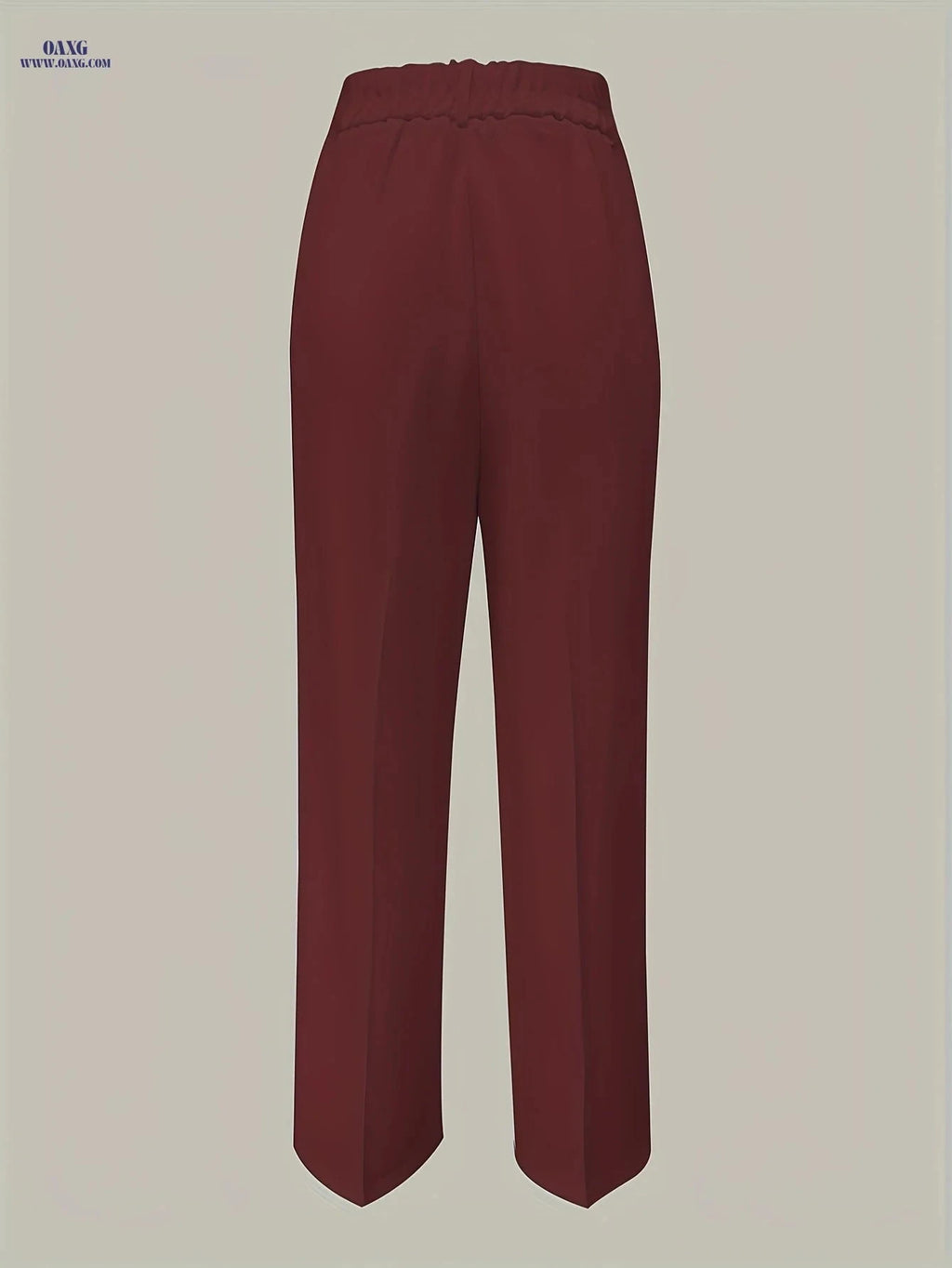 Elegant White Trousers for Women - Button Closure, Versatile Style   OAXG 