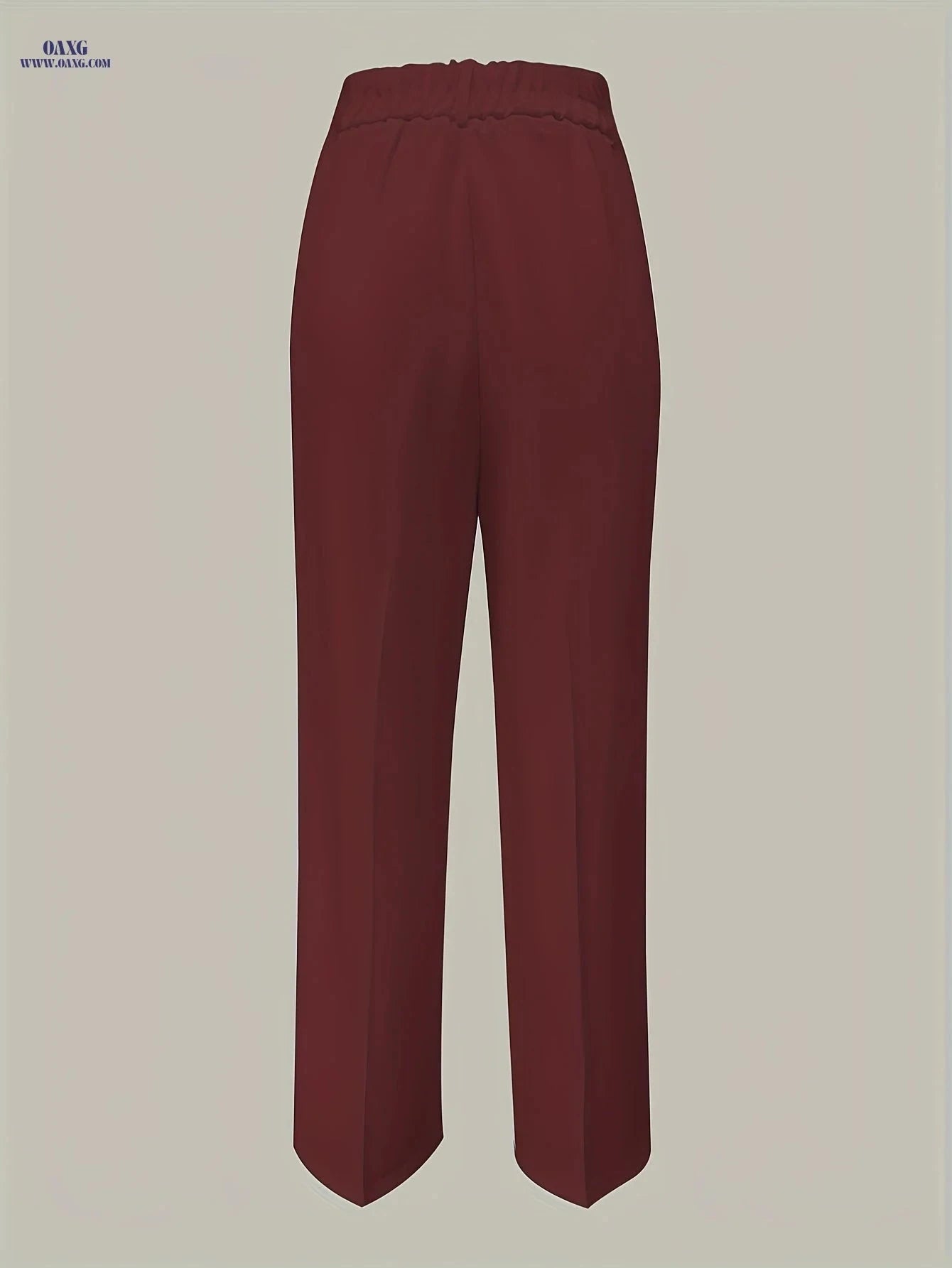 Elegant White Trousers for Women - Button Closure, Versatile Style   OAXG 