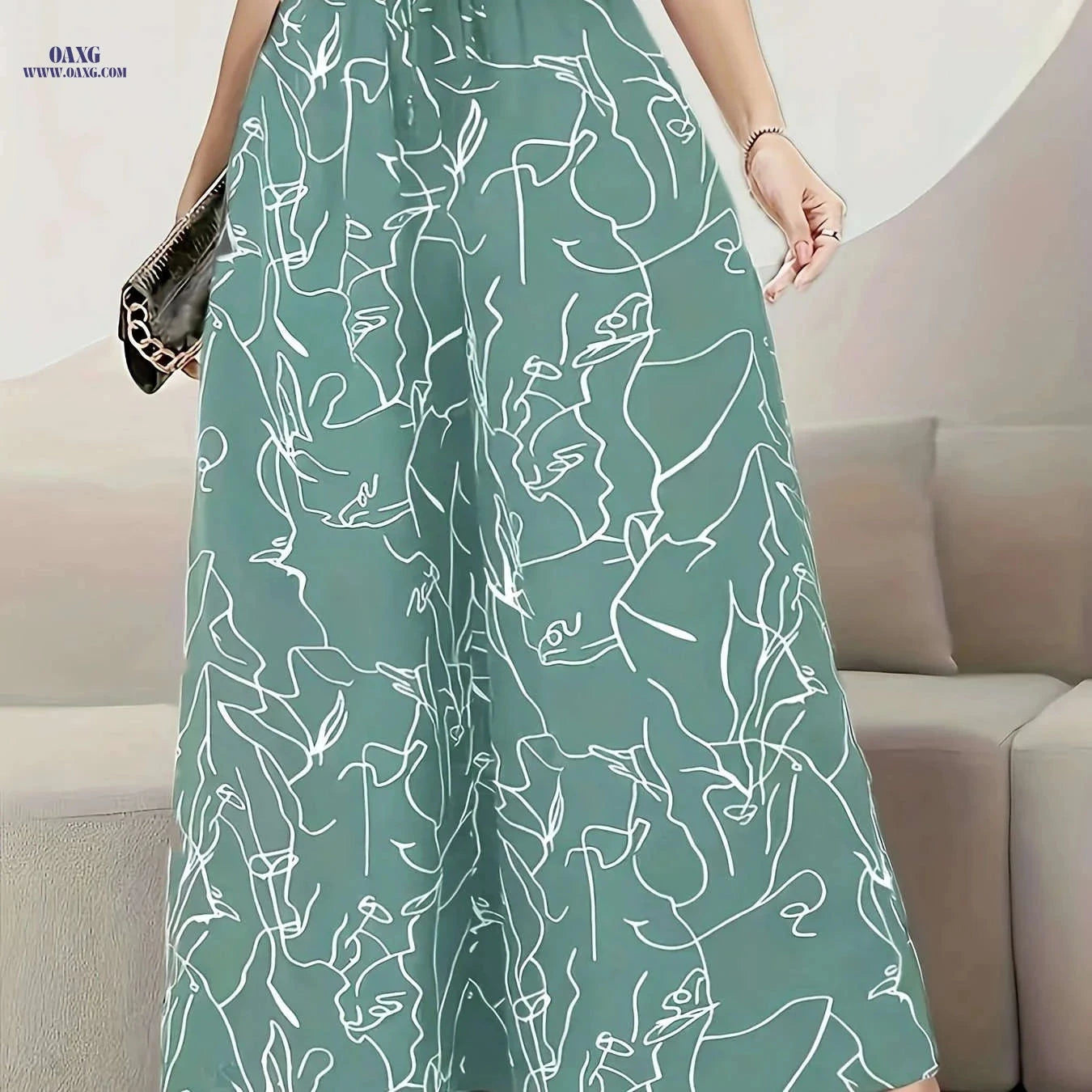 Elegant Wide-Leg Trousers - Comfortable Casual & Dressy Wear   OAXG Black / Asian S