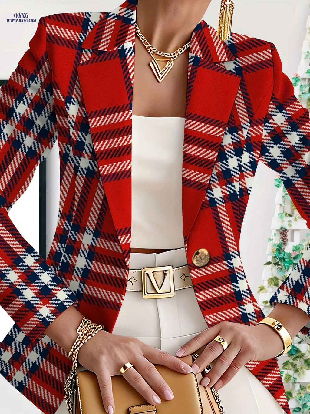 Elegant Women's Autumn Jackets - Versatile Floral Design for Fall   OAXG 
