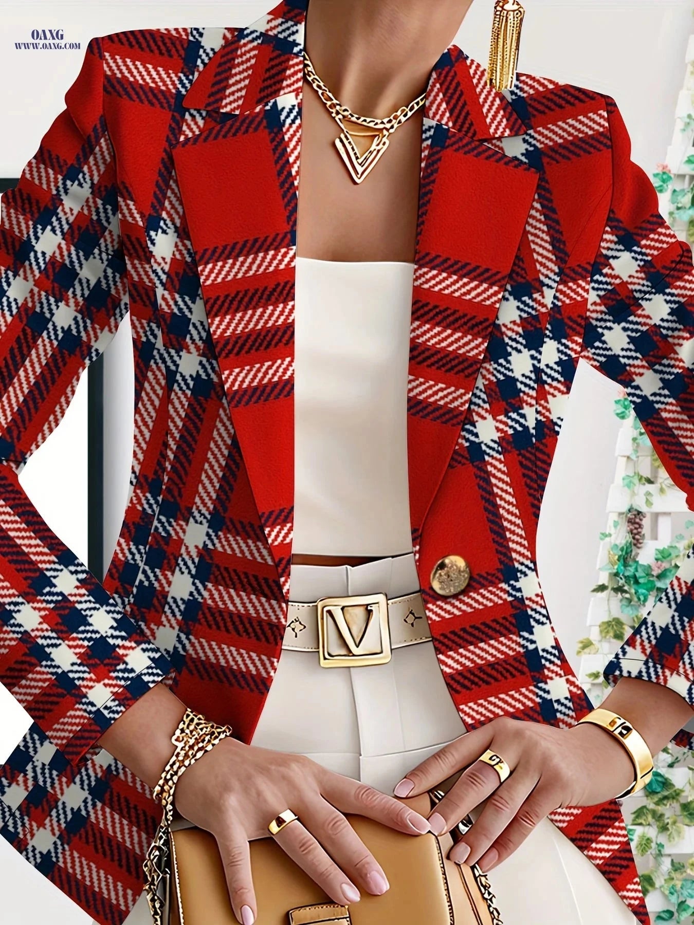 Elegant Women's Autumn Jackets - Versatile Floral Design for Fall   OAXG 