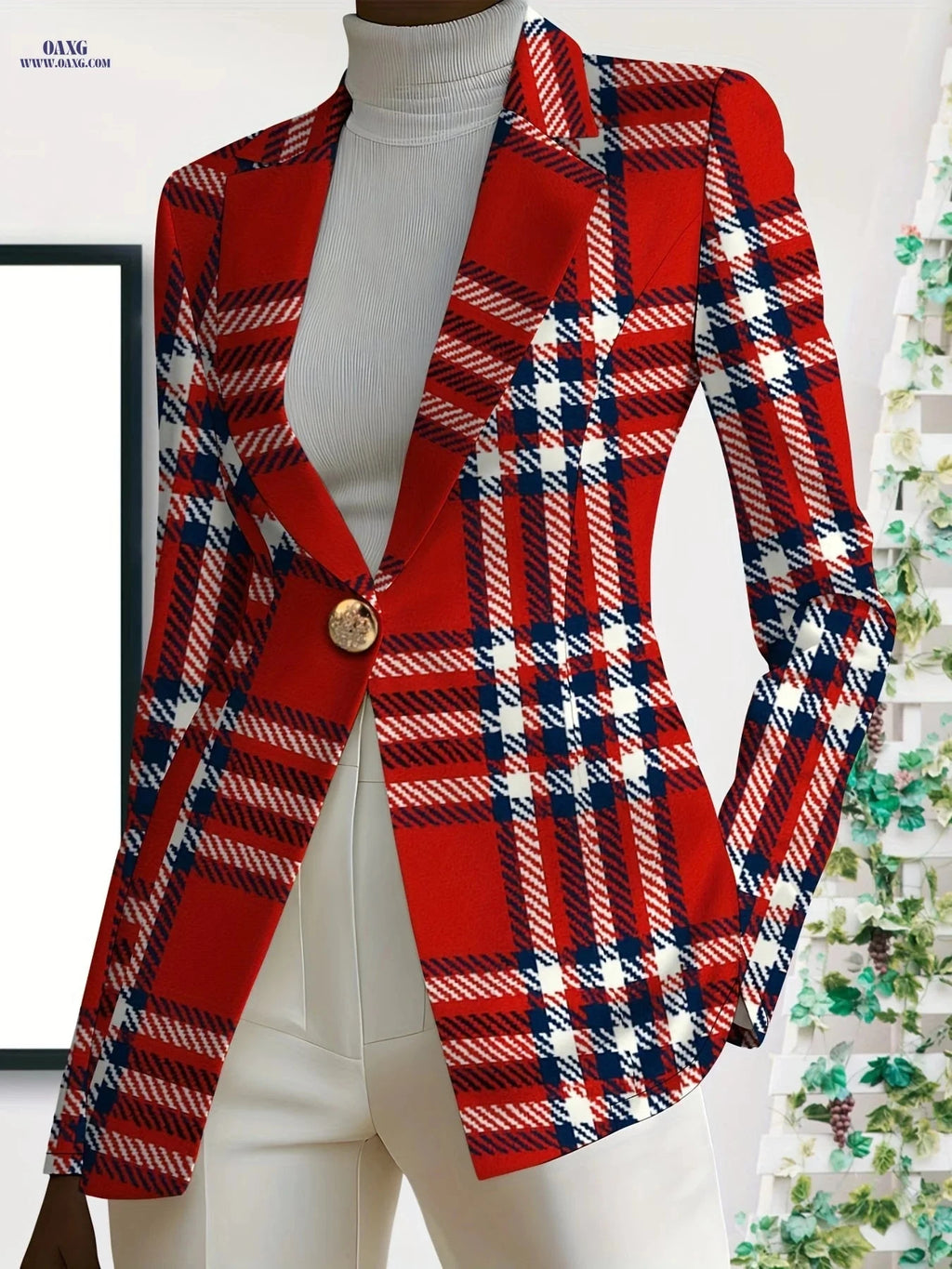 Elegant Women's Autumn Jackets - Versatile Floral Design for Fall   OAXG 