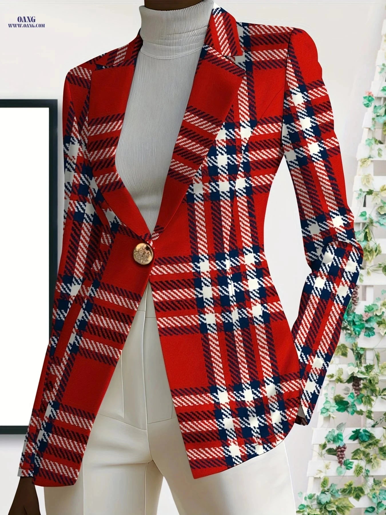 Elegant Women's Autumn Jackets - Versatile Floral Design for Fall   OAXG 