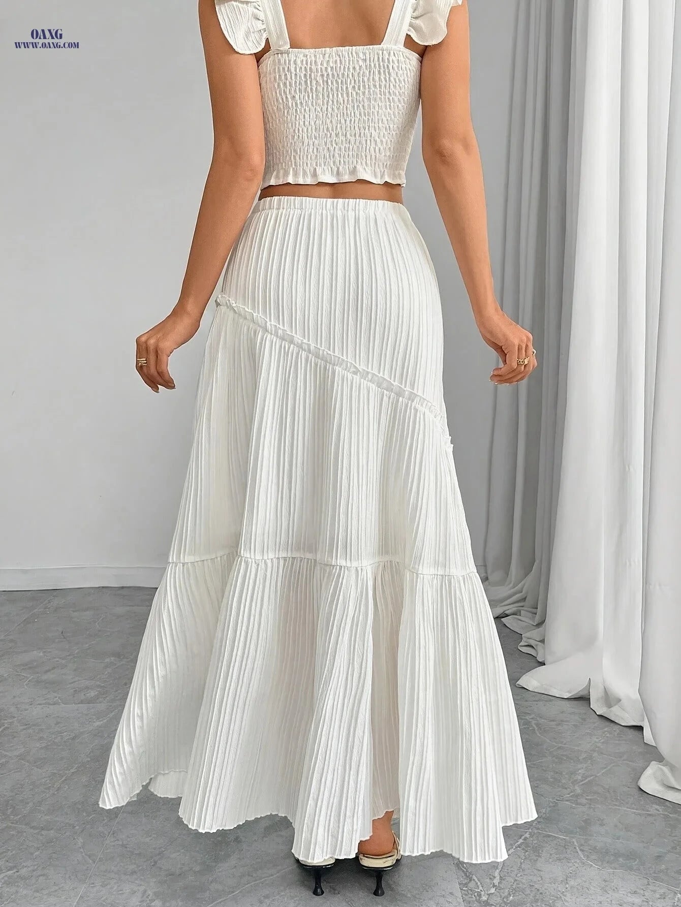 Elegant Women's Camisole Skirt Set - 2026 Spring/Summer Collection   OAXG 