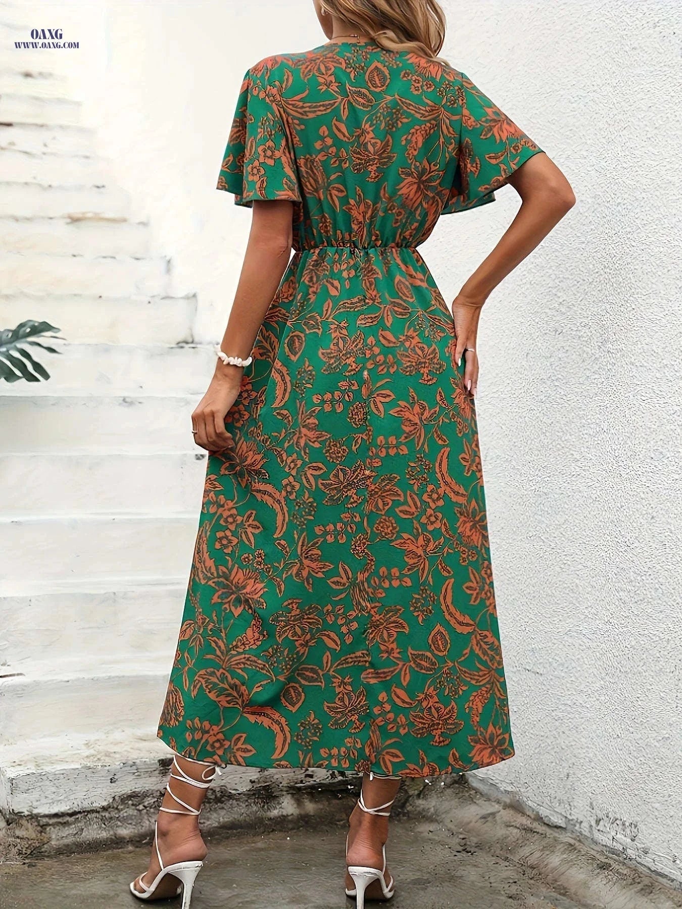 Elegant Women’s Floral Dresses - Western Fashion for All Seasons   OAXG 