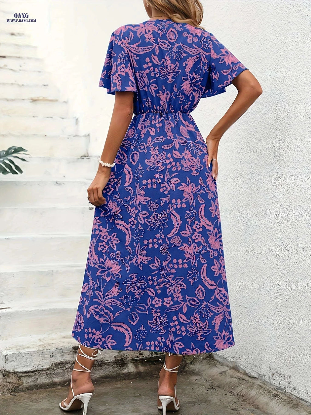 Elegant Women’s Floral Dresses - Western Fashion for All Seasons   OAXG Mixed Color / S