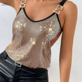 Elegant Women's Halter Neck Tank Top - All-Season Chic Apparel   OAXG 