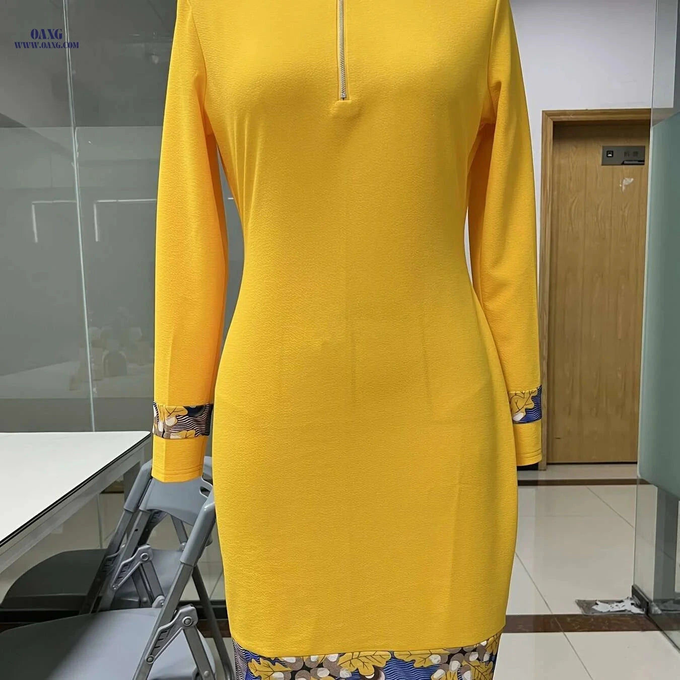 Elegant Women's Pencil Dress - Stylish & Comfortable All-Season Wear   OAXG 