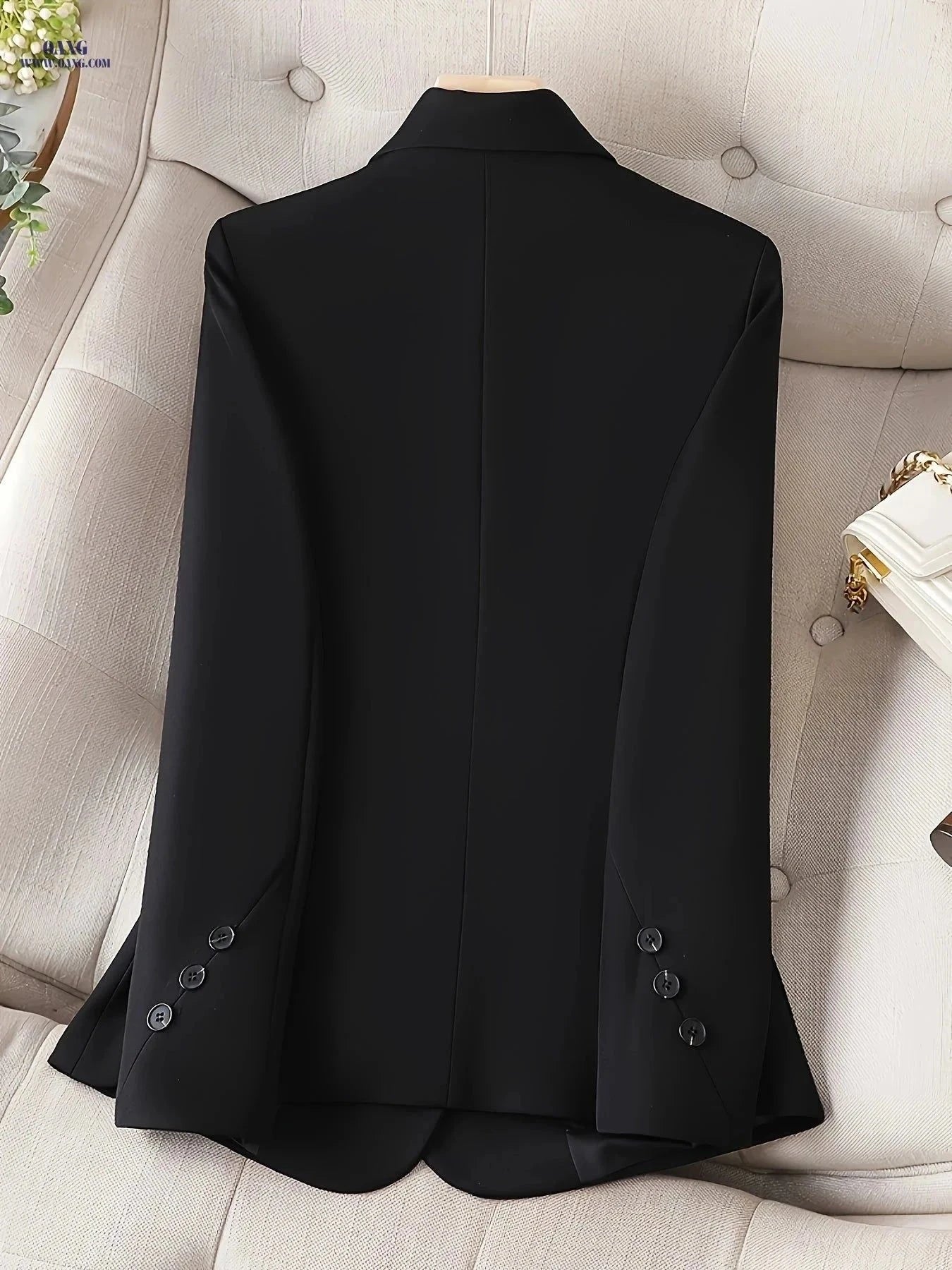 Elegant Women's Professional Suit - Slim Fit for All Seasons   OAXG White / XS