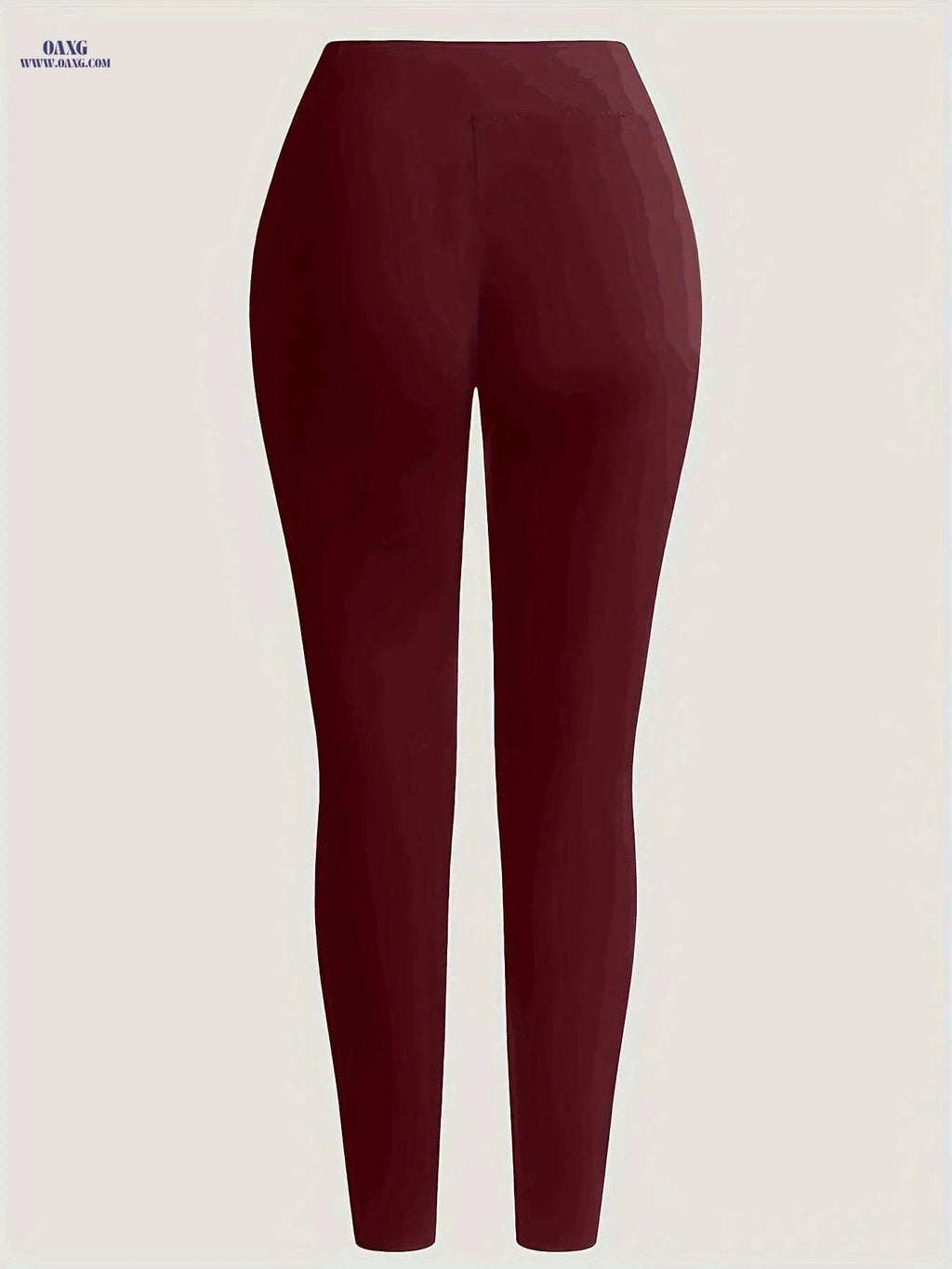 Elegant Women’s Solid Color Skinny Pants - Casual Slim Fit Trousers   OAXG Black / S