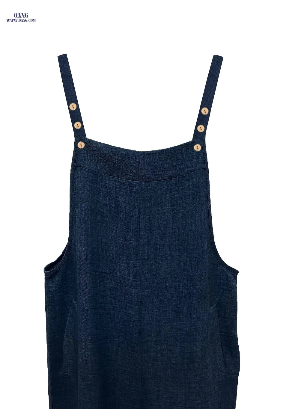 Elegant Women's Strapless Jumpsuit - Casual Beachwear, Machine Washable   OAXG Blue Navy / S