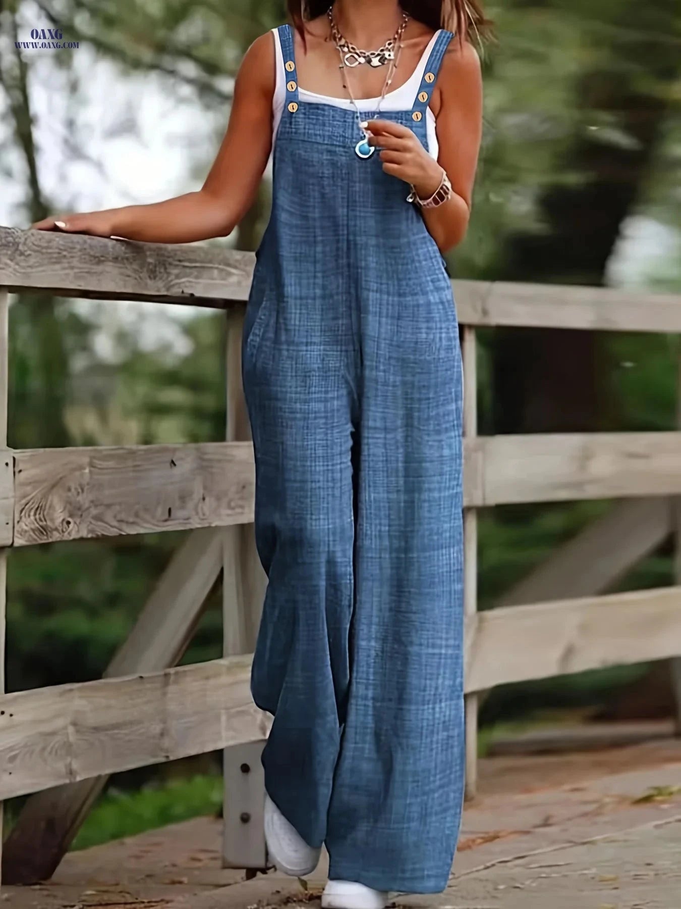 Elegant Women's Strapless Jumpsuit - Casual Beachwear, Machine Washable   OAXG 