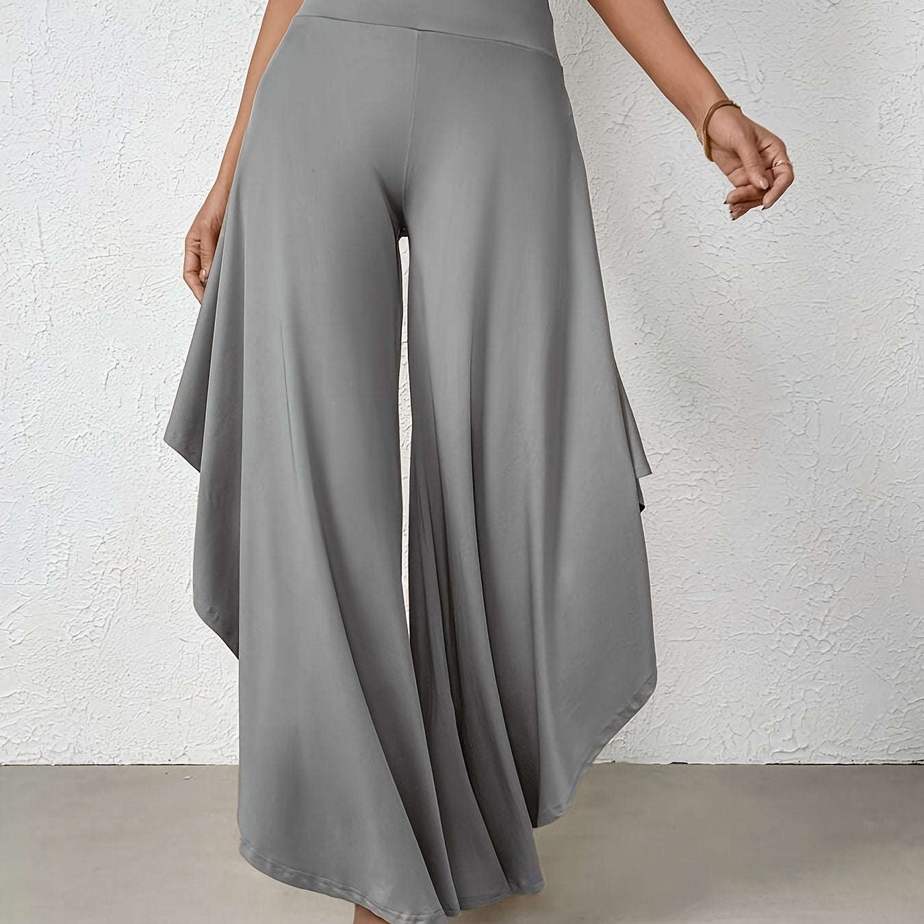 Elegant Yenaise Directional Pants - Comfortable Wide Leg for Spring   OAXG 