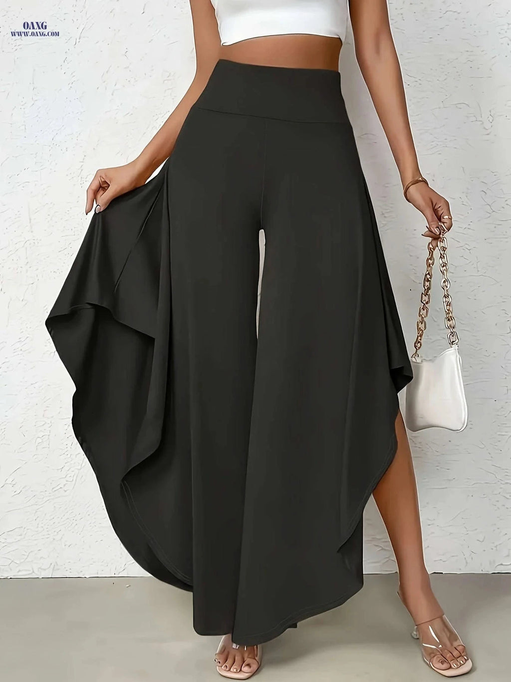 Elegant Yenaise Directional Pants - Comfortable Wide Leg for Spring   OAXG 