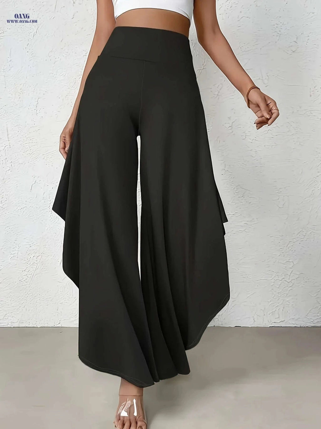 Elegant Yenaise Directional Pants - Comfortable Wide Leg for Spring   OAXG 
