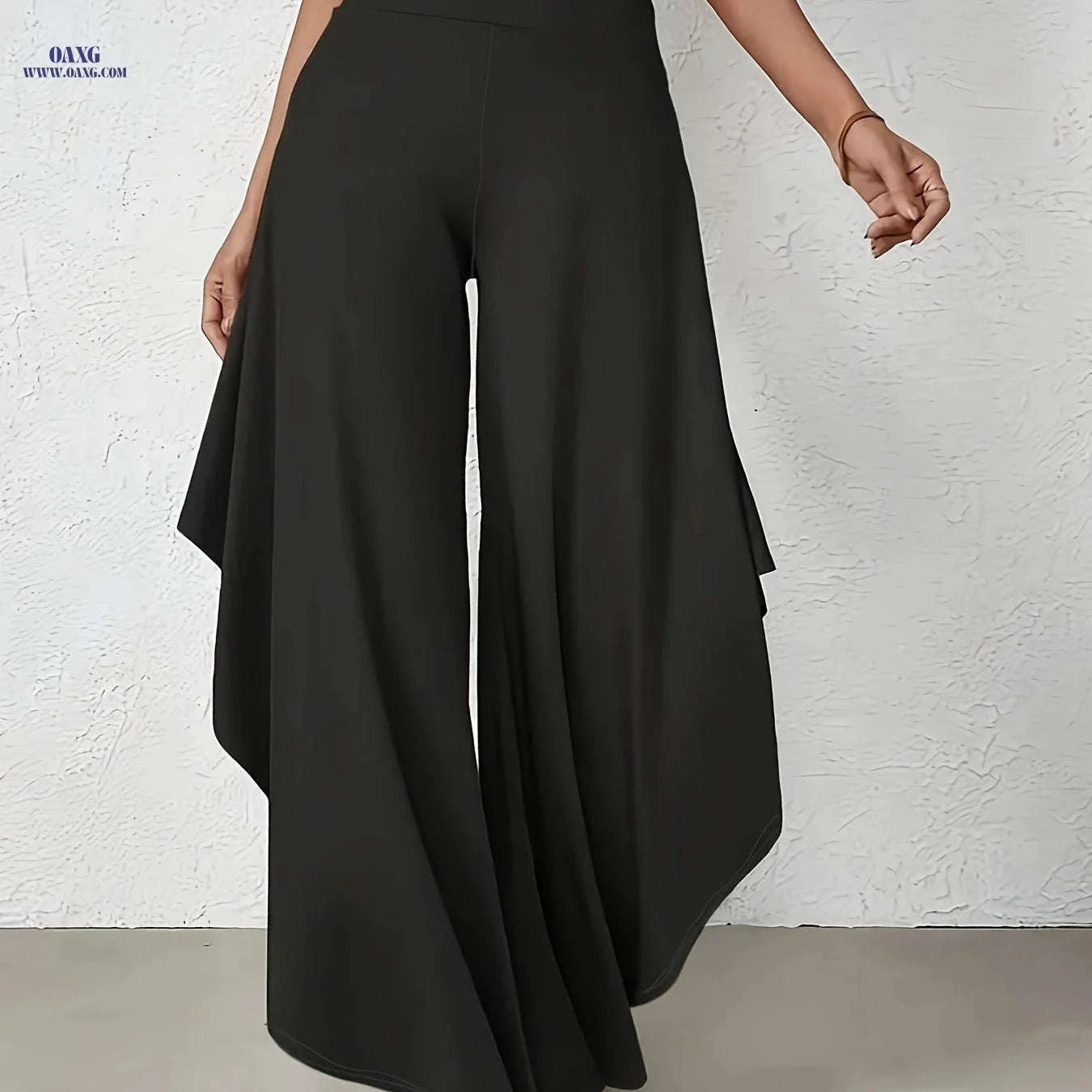 Elegant Yenaise Directional Pants - Comfortable Wide Leg for Spring   OAXG Khaki / XS