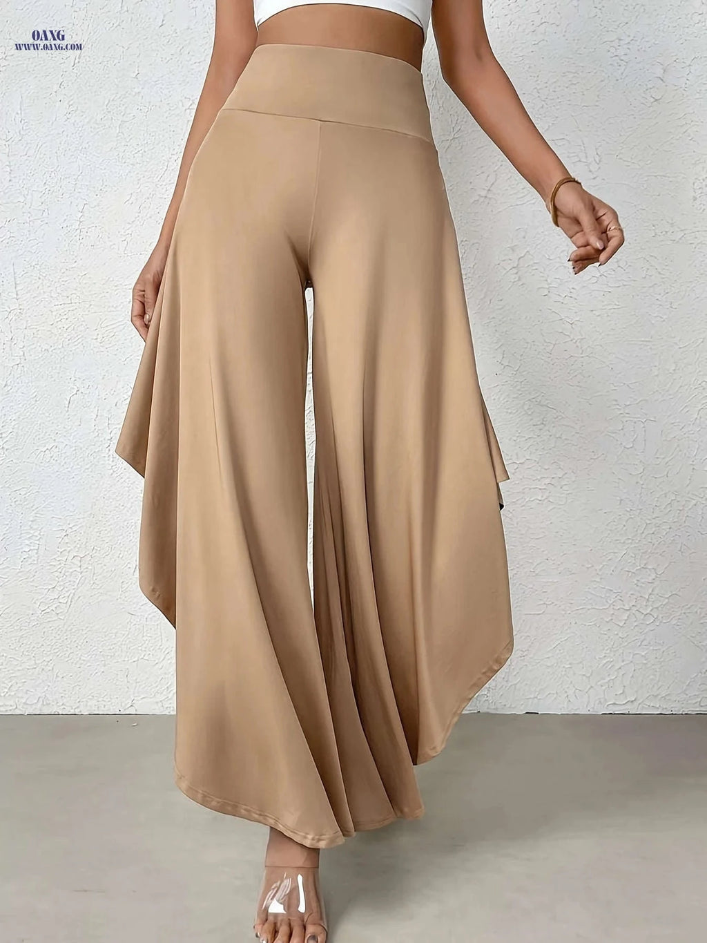 Elegant Yenaise Directional Pants - Comfortable Wide Leg for Spring   OAXG 