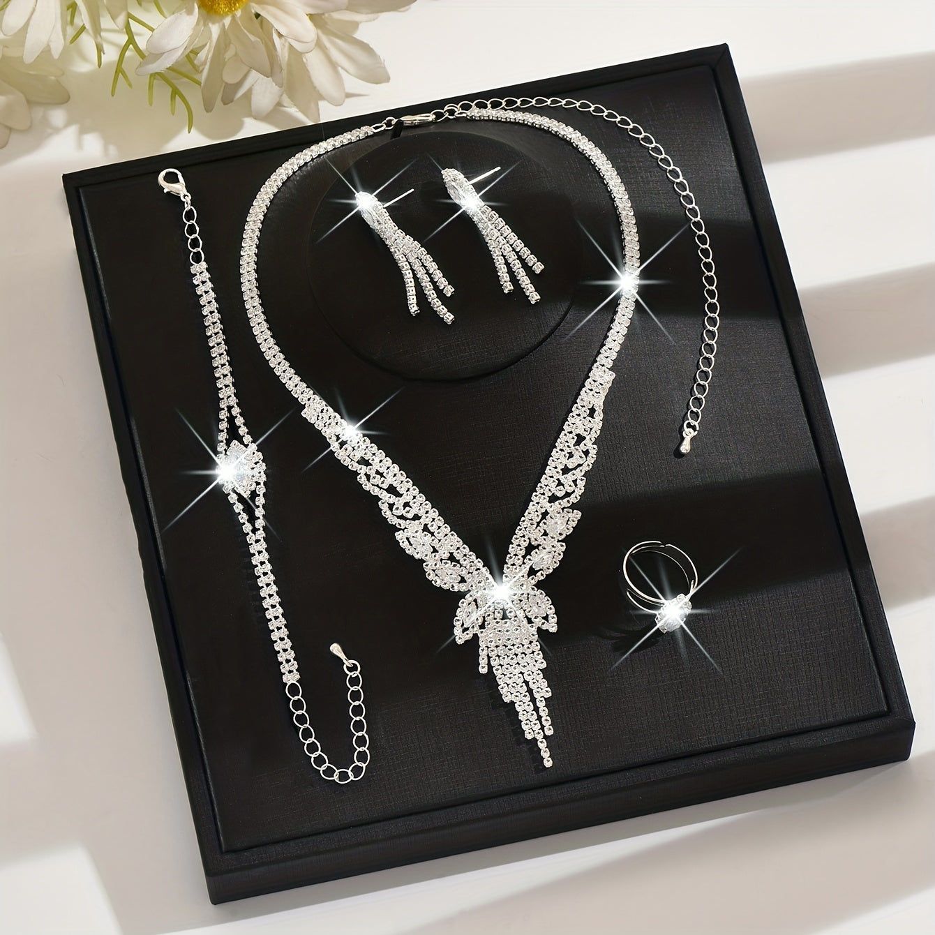 Ensemble Bijoux Papillon Élégant - Doré/Silvery Collier, Bracelet   OAXG Silvery / HB945B9006R9005