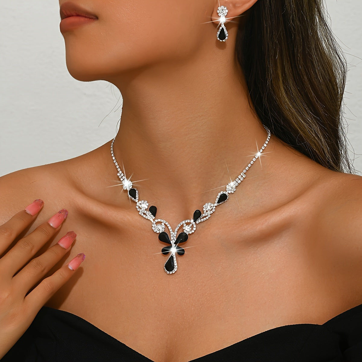 Ensemble de Bijoux Femme 3pcs - Collier et Boucles d'Oreilles Papillon   OAXG 