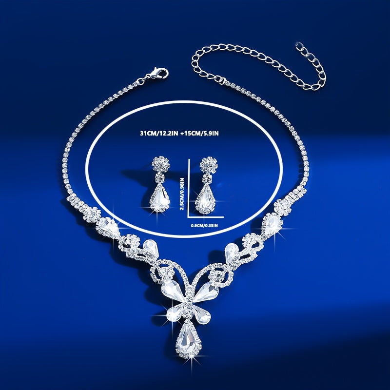 Ensemble de Bijoux Femme 3pcs - Collier et Boucles d'Oreilles Papillon   OAXG 