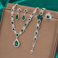 Ensemble de Bijoux Élégant 4 pcs - Collier, Boucles d'oreilles, Bracelet, Bague   OAXG 