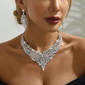 Ensemble de Bijoux Vintage - Collier et Boucles d'Oreilles, Luxe   OAXG 