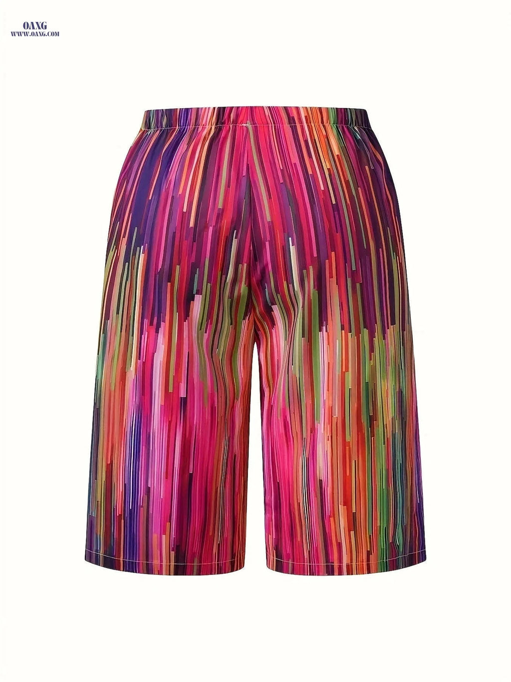 European & American Casual High-Waisted Printed Shorts - Summer Style   OAXG 