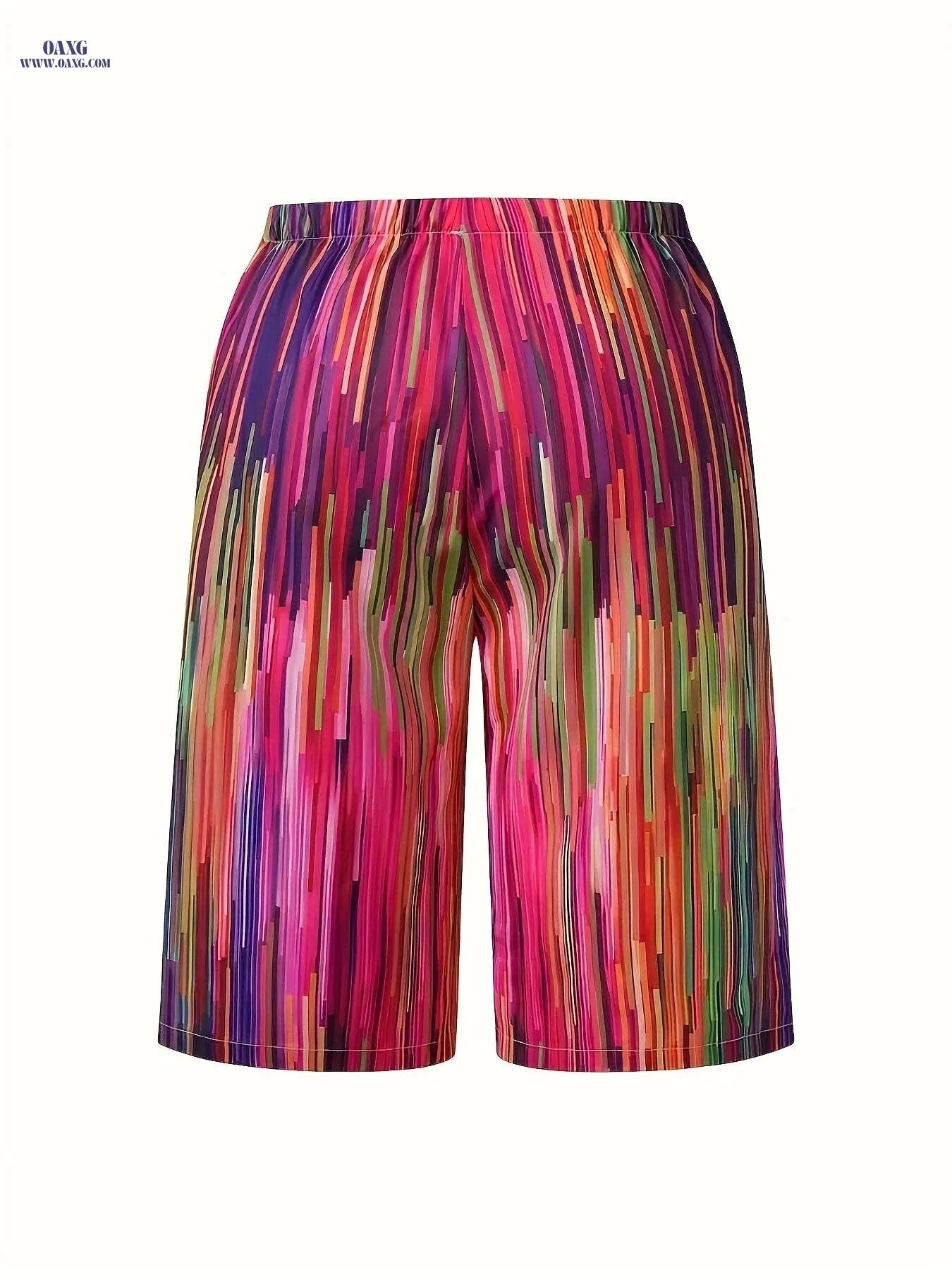 European & American Casual High-Waisted Printed Shorts - Summer Style   OAXG 