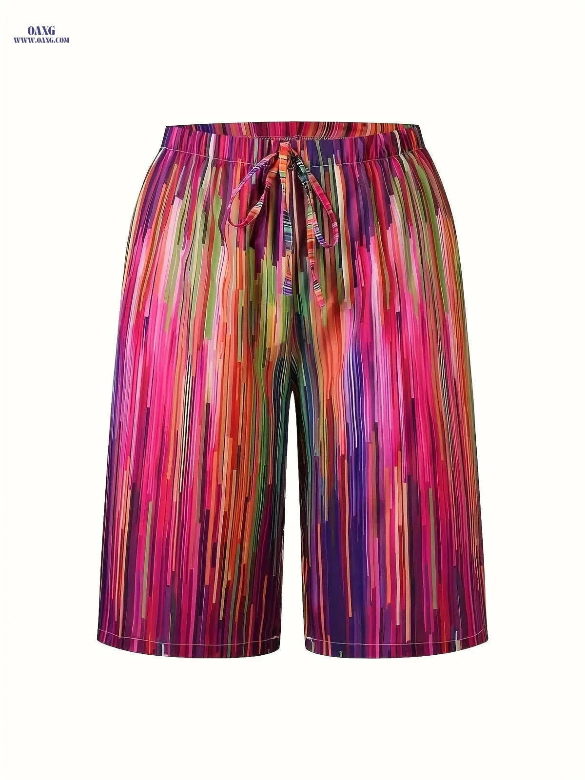 European & American Casual High-Waisted Printed Shorts - Summer Style   OAXG 