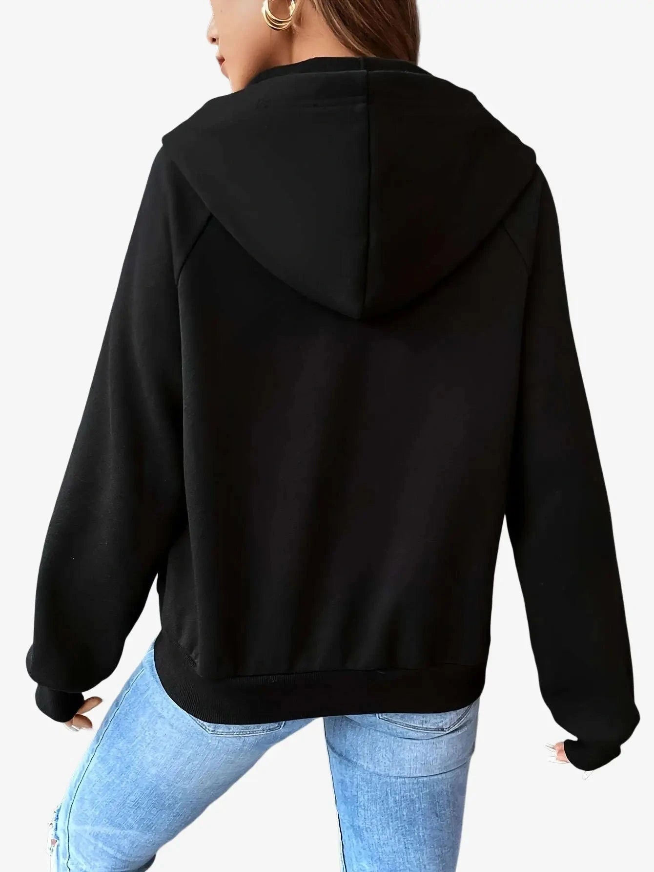 European & American Style Hooded Zip-Up Jacket for Fall/Winter   OAXG 
