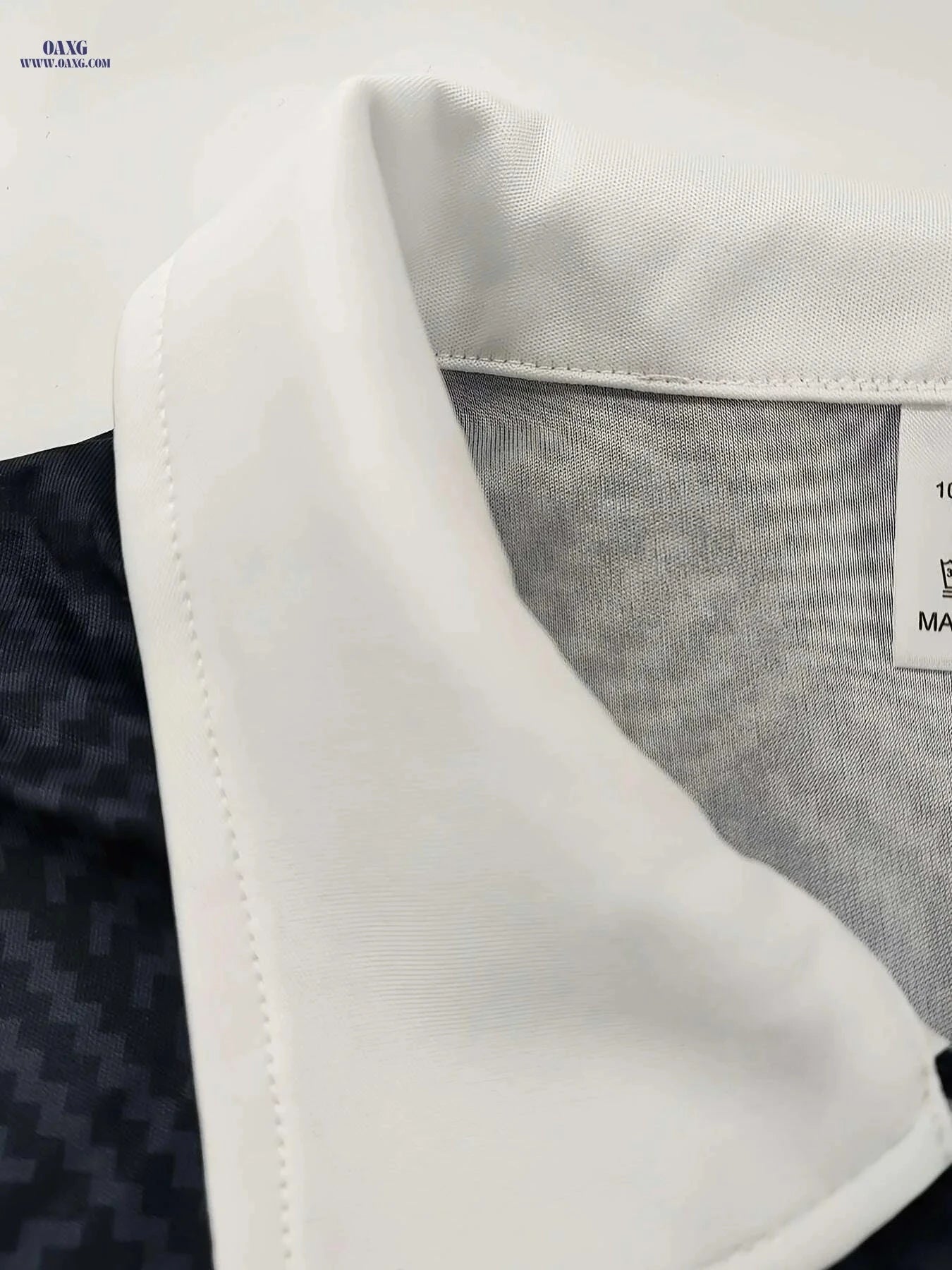 European Men's Long Sleeve Shirt - Classic Black & White Design   OAXG Black / M