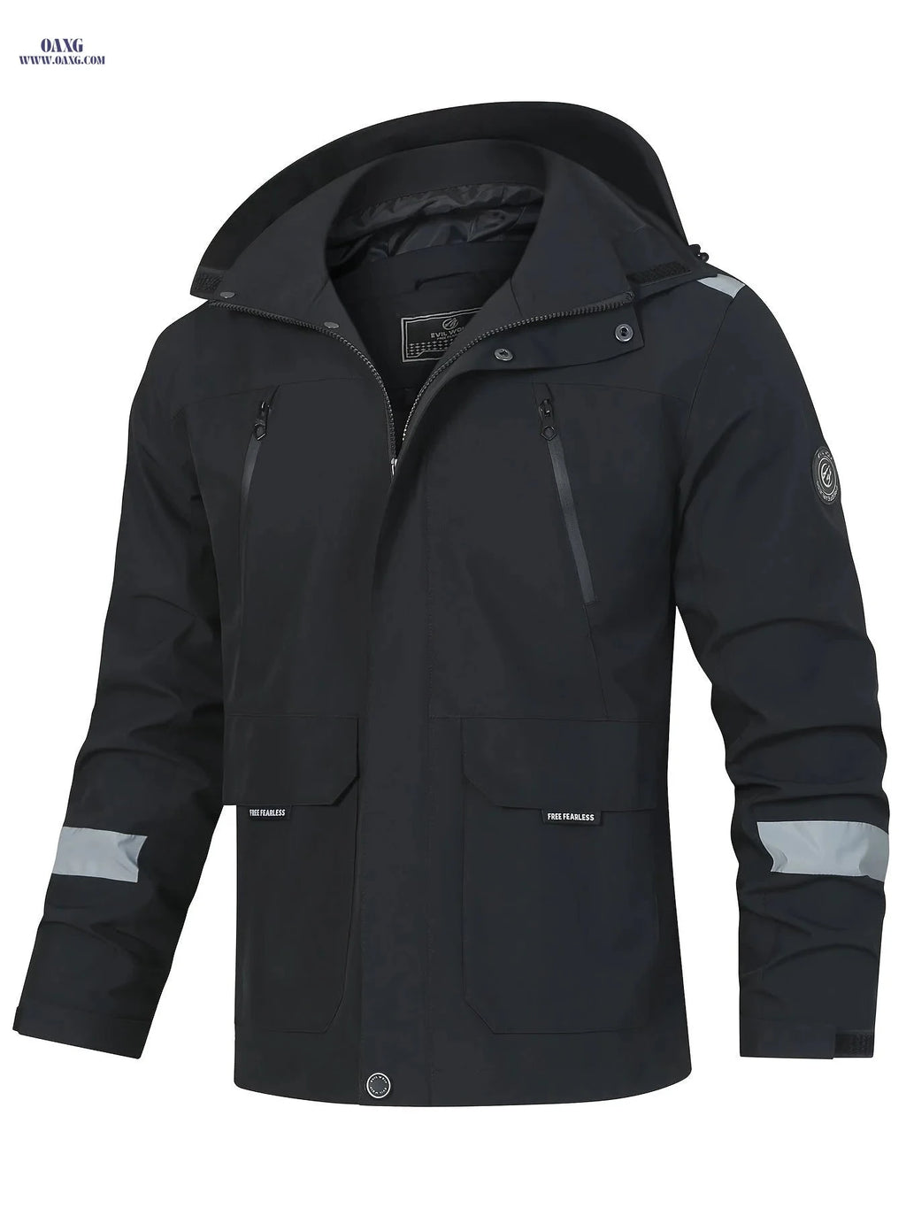 EVIL WOLF Men's Lightweight Casual Jacket - Trendy & Versatile   OAXG Red / FR M