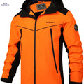 EX-STRECH Men's Hooded Jacket - Casual Color Block Windbreaker   OAXG 