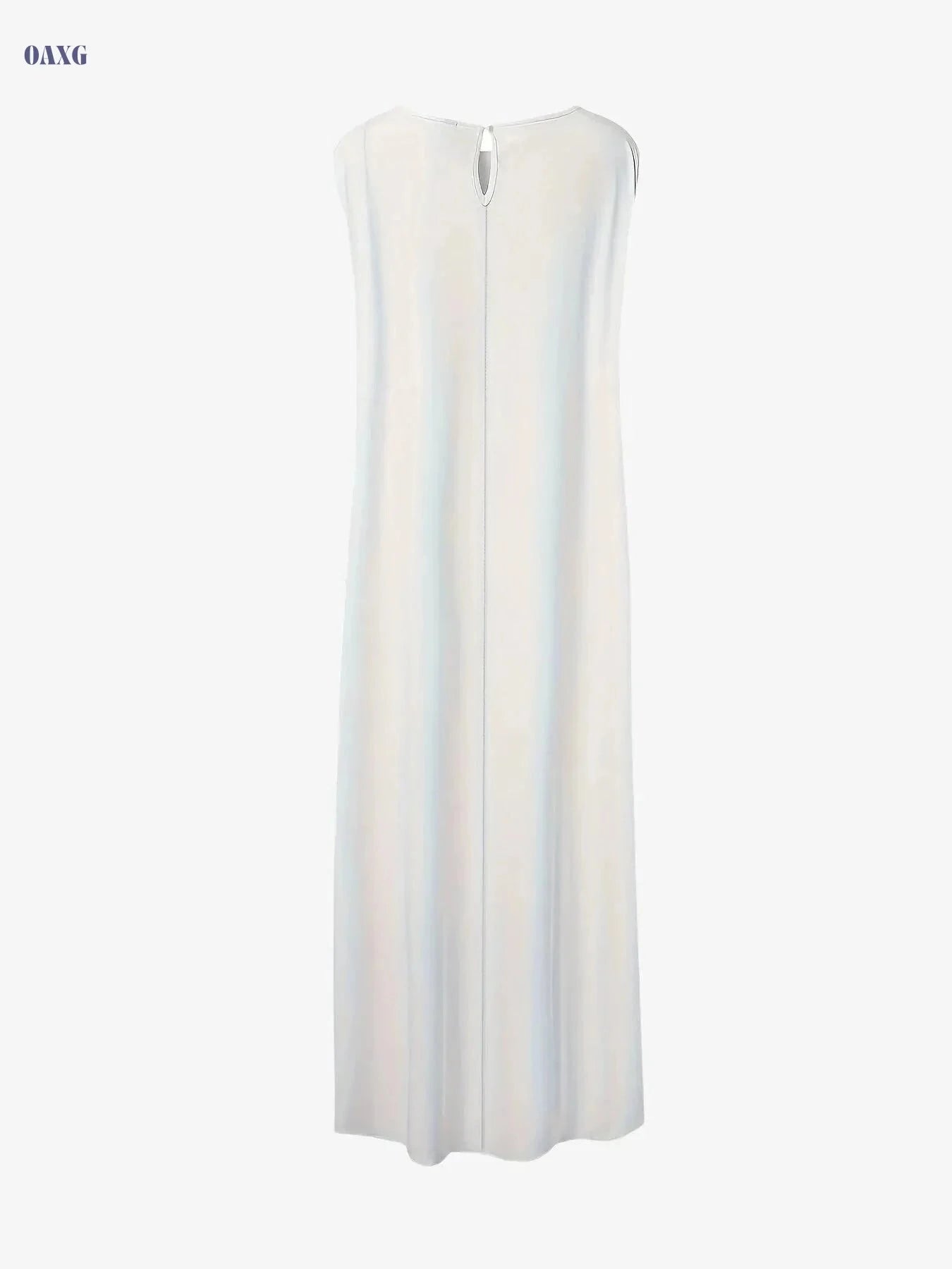 Fashion Face Print Long T-Shirt - Women's Asymmetrical Casual Top   OAXG Milky / XS