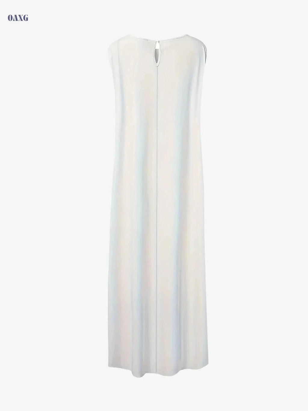 Fashion Face Print Long T-Shirt - Women's Asymmetrical Casual Top   OAXG Milky / XS
