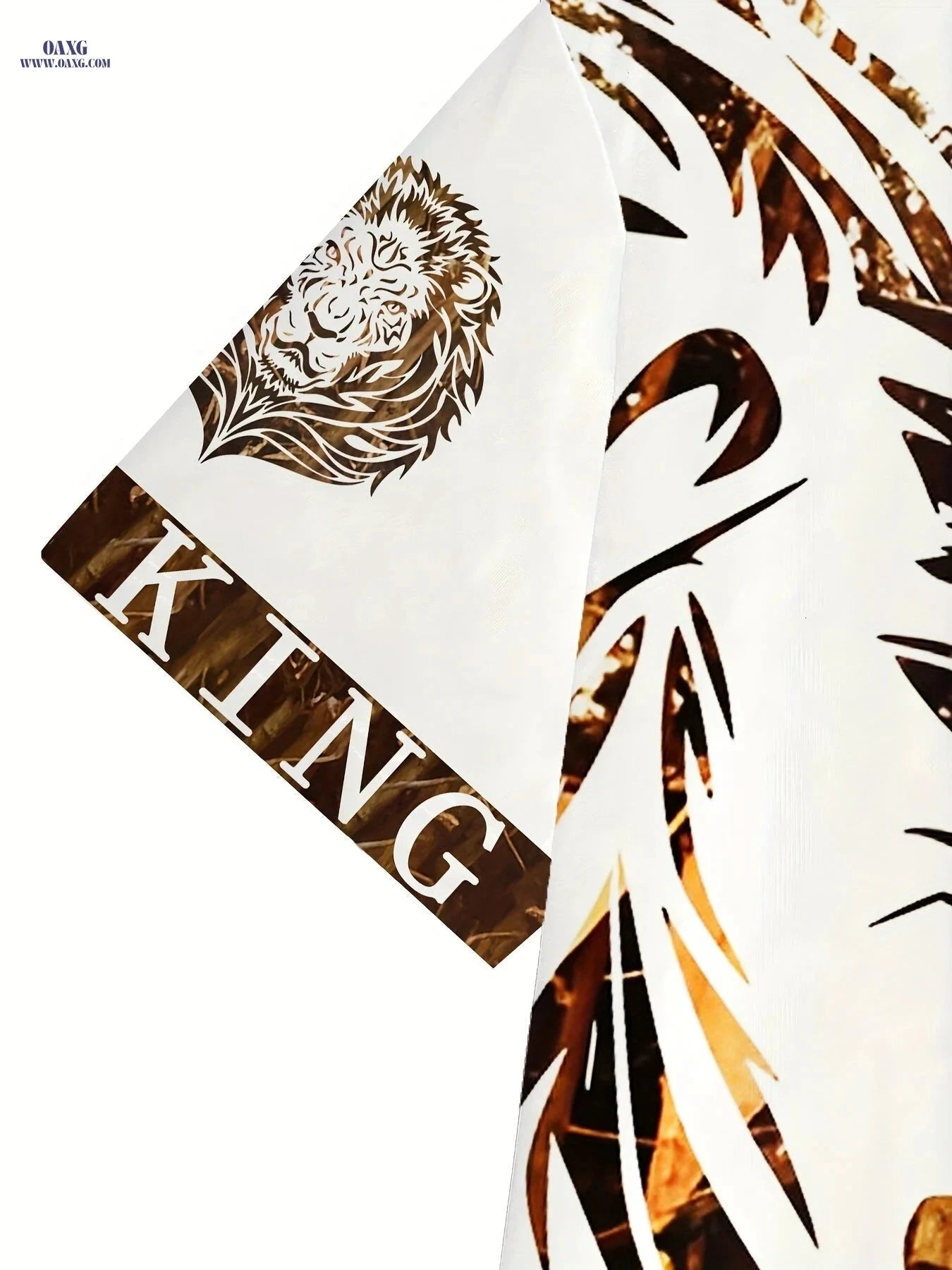 Fashion Lion Casual Men's Summer Set - Short-Sleeved T-Shirt & Pants   OAXG 