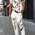 Fashion Lion Men's Casual Set - Short-Sleeve T-Shirt & Pants   OAXG CT135 / FR S
