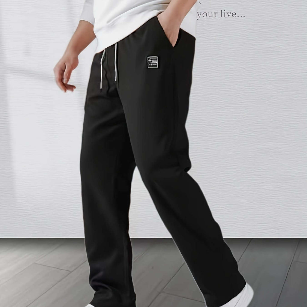 Fashionable Casual Long Pants - Comfortable Polyester for Men & Women   OAXG 