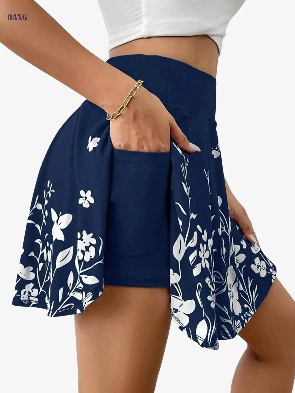 Fashionable Floral Print Yoga Pants - Comfortable Elastic Waistband   OAXG 