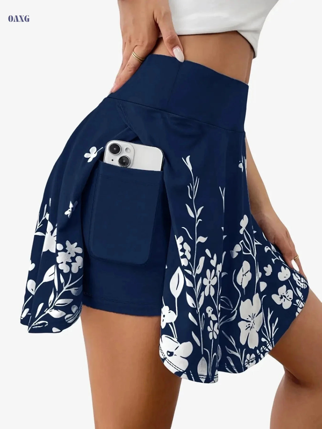 Fashionable Floral Print Yoga Pants - Comfortable Elastic Waistband   OAXG 