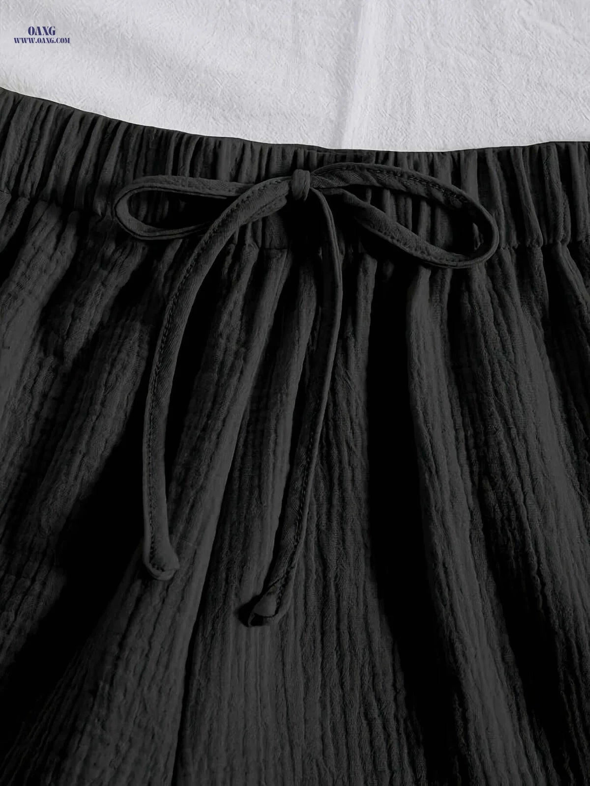 Fashionable Solid Color Double Layer Pleated Women's Shorts - All Seasons   OAXG 
