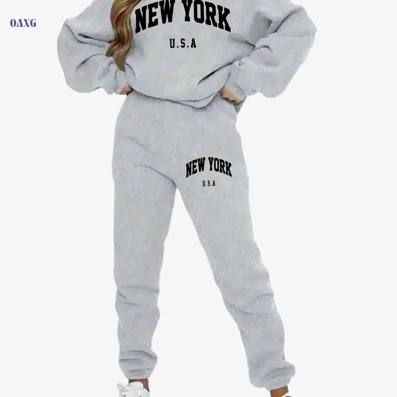 FLS1021WN10 Women's Fleece Hoodie Set - Autumn Fashion Casual Wear   OAXG 