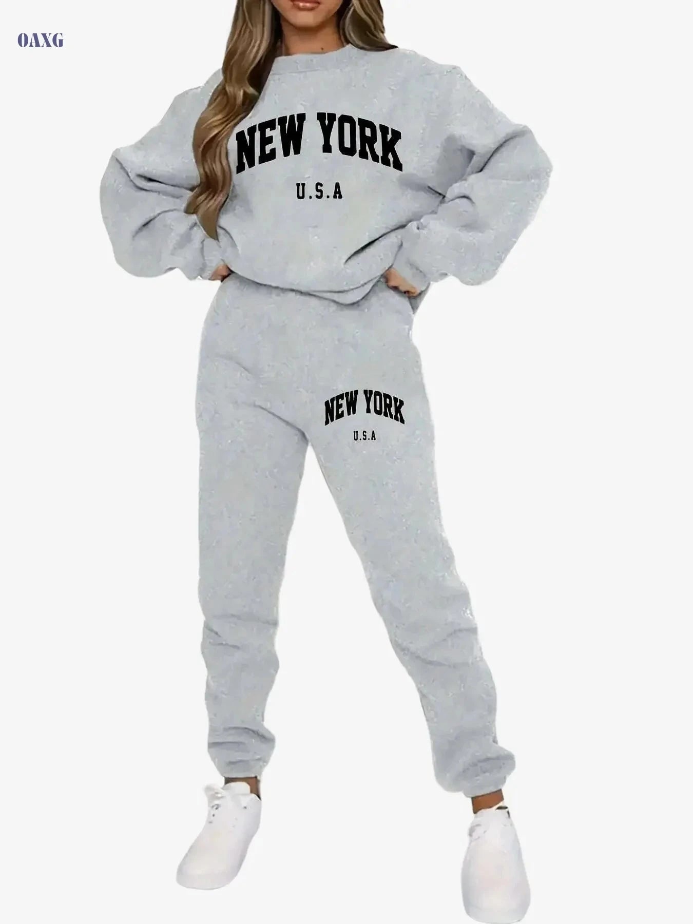 FLS1021WN10 Women's Fleece Hoodie Set - Autumn Fashion Casual Wear   OAXG 