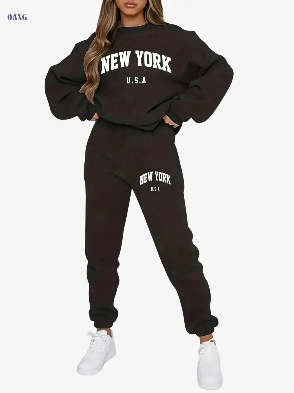 FLS1021WN10 Women's Fleece Hoodie Set - Autumn Fashion Casual Wear   OAXG 