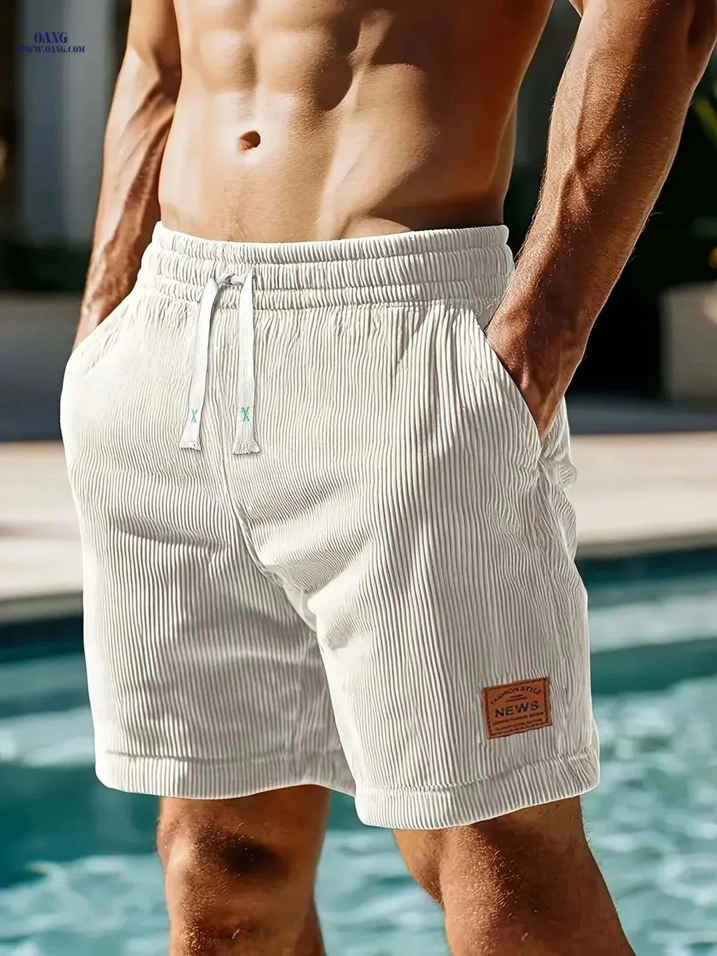 Gengyuan Men's Corduroy Shorts - Stylish, Comfortable & Versatile   OAXG 