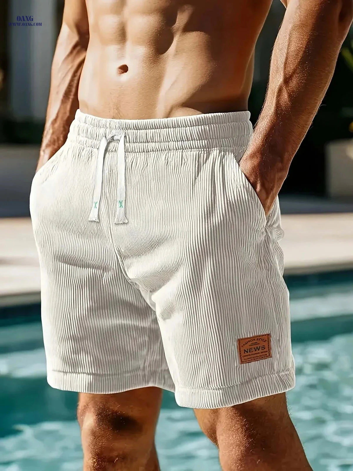 Gengyuan Men's Corduroy Shorts - Stylish, Comfortable & Versatile   OAXG 
